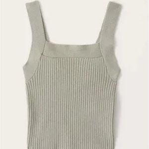 Abercrombie Ribbed Square Neck Tank